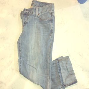 Capri length jeans
